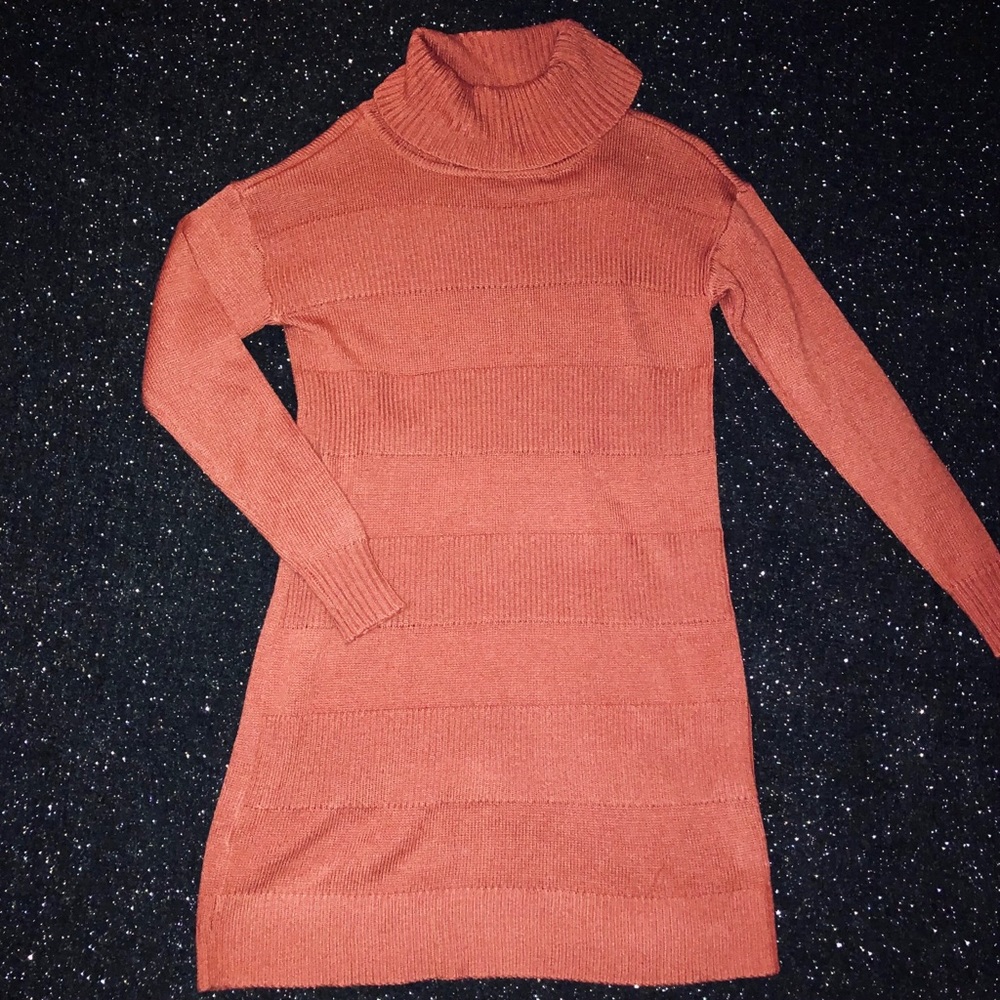 JustFab Turtleneck Knit Sweater Dress